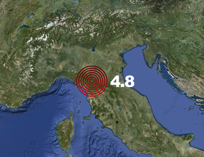 terremoto 25 gennaio toscana emilia